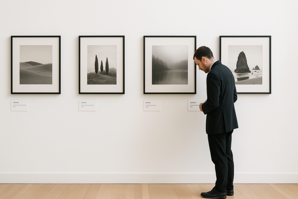 how to label photography medium