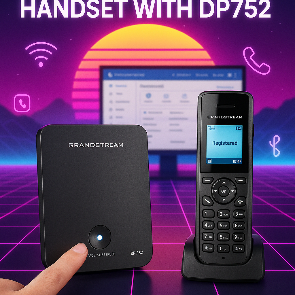 how to register handset with dp752