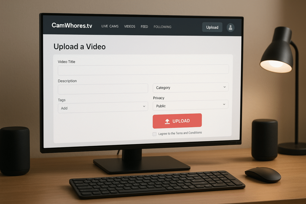 how to upload video on camwhore