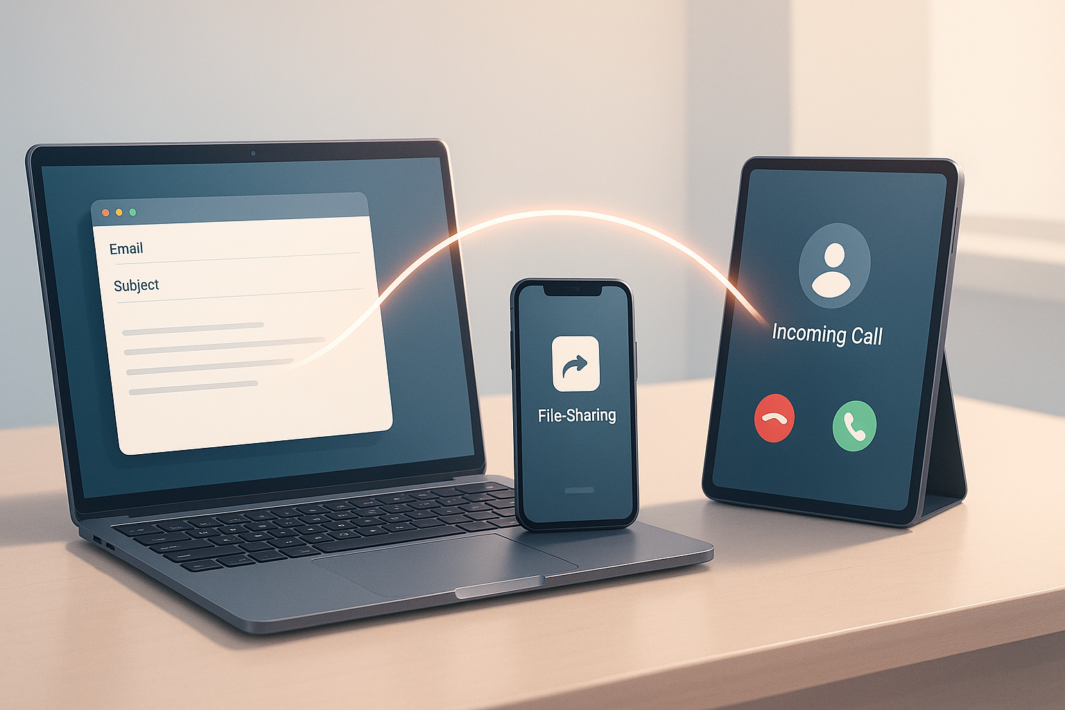 each computer has their own tabletphone and they emphiziz