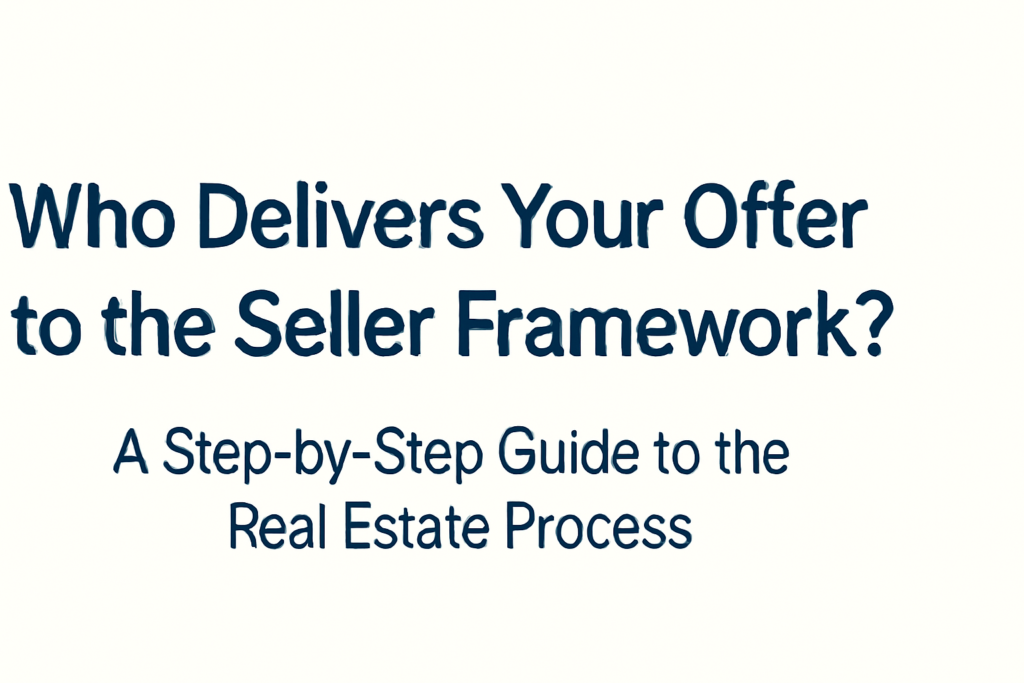 who delivers your offer to the seller framework