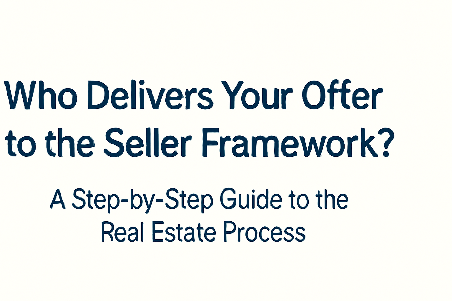 who delivers your offer to the seller framework